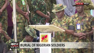 BURIAL OF NIGERIAN SOLDIERS