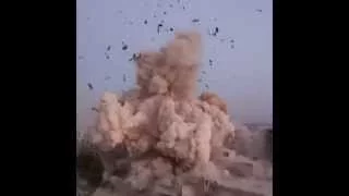 Rockets hit directly in the city center