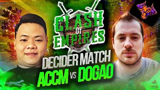 ACCM vs DOGAO Clash of Empires DECIDER #ageofempires2