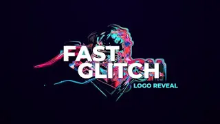 Fast Glitch Logo Reveal(After Effects template)