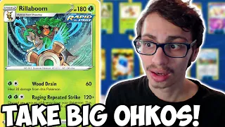 Rillaboom Can Take Big OHKOs! Great New Stage 2 Card? W/Cherrim Chilling Reign PTCGO