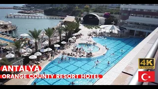 Antalya ORANGE COUNTY Resort Hotel Alanya Walking  Tour 4K | June 2022 | #antalya #walkingtour