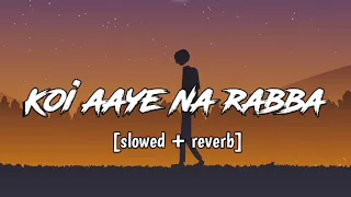 Koi Aaye Na Rabba | Slowed + Reverb | #sad  #lofi #song #hindi |  | Daaka Full Song | #viral