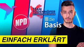 4 kleine Parteien einfach erklärt: NPD, Team Todenhöfer, Humanisten, Die Basis | Bundestagswahl 2021