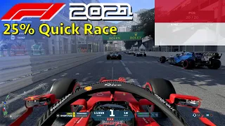 F1 2021 - Monaco 25% Race in Sainz' Ferrari | PS5