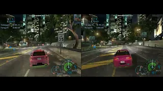 Extreme Toyota Celica VS Extreme Acura RSX - 2 in 1 sprint in NFS Underground - Bedard Bridge