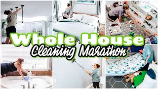 Whole House Clean With Me | SAHM Cleaning Motivation | House Reset Marathon