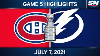 NHL Game Highlights | Canadiens vs. Lightning, Game 5 – Jul. 07, 2021