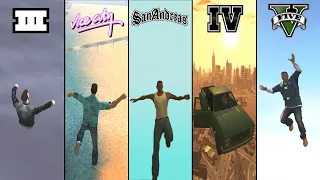 Falling from SKY in GTA Games! (GTA 3, Vice City, San Andreas, IV, V)