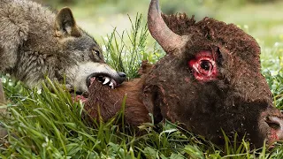 One Determined Wolf Can End a Bison's Life