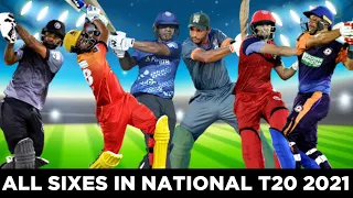 All Sixes In National T20 2021 | PCB | MH1T