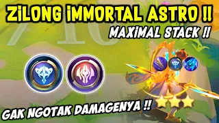 ZILONG IMMORTAL ASTRO FULL STACK !! GAK NGOTAK DAMAGENYA !! COMBO MAGIC CHESS TERKUAT 2024