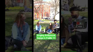 Singing Bollywood Songs in Public 👀🤯 #bollywood #singinginpublic #desi #bollywoodsongs #india