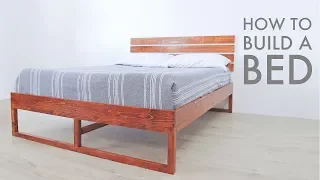 How To Build a Modern Bed w/ Limited Tools | Modern Builds | DIY