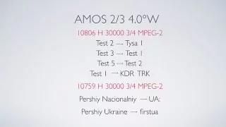 Изменения на частотах 10806 Н 30000 3/4 MPEG-2 и 10759 Н 30000 3/4 MPEG-2 Amos 3 (4W)