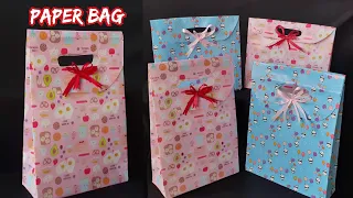 Cara Membuat Paper Bag dari Kertas Kado | DIY PAPER BAG