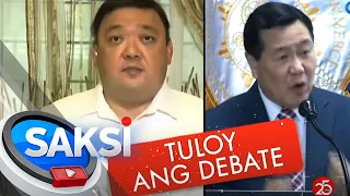 Roque, makaka-debate ni Carpio kaugnay ng WPS issue matapos umurong ang naghamong Pangulo | Saksi