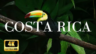 FLYING OVER COSTA RICA (4K UHD) - Relaxing Music Along With Beautiful Nature Scenery