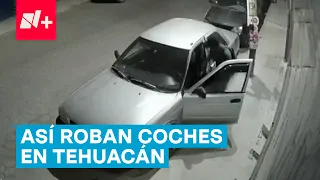 Pareja de ladrones es captada robando un automóvil; Esta fue su técnica - N+