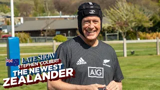 Stephen Colbert Learns To Play Rugby With New Zealand's All Blacks