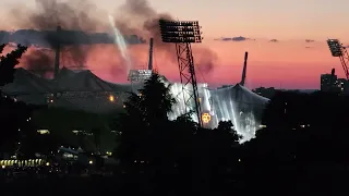 Rammstein Live Du Hast & Sonne München Olympiastadion 11.06.2023 vom Olympiaberg