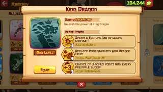 Fruit Ninja - New Blade Power! King Dragon Blade! (Old)