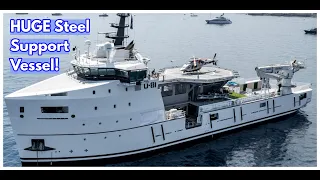 Is This The World's LARGEST SuperYacht Support Vessel? | 80-Metre 'U81'
