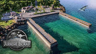 Ein HAFEN mit BETON-STEGEN! | Jurassic Island #01 [Speedbuild] - Jurassic World Evolution 2