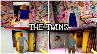 THE TWINS IN ICE SCREAM 4 MOD - GRANNY, GRANDPA,BUCK AND BOB ARE RODS | SHOOTING ALL IN TWO GUNS