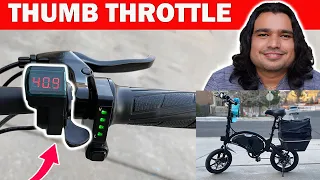 How To Install A Thumb Throttle - Jetson Bolt Pro (Folding Electric Bike From Costco) 2021