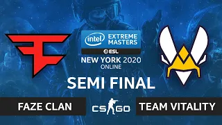 CS:GO - Team Vitality vs. FaZe Clan [Inferno] Map 2 - IEM New York 2020 - Semi Final - EU