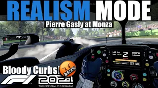 F1 2021 Realism Mode - Pierre Gasly - Monza [100% Race + Cockpit + TrackIR + No HUD]