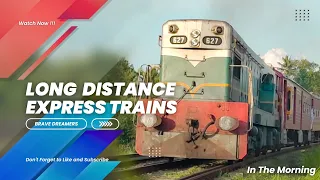 Long Distance Trains on Morning  #viral #collection #mornigvibes #indian #canadian #chinese #badulla