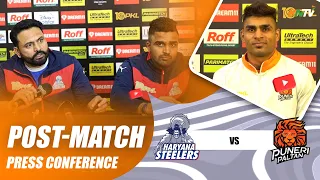 PKL 10 M129 Haryana Steelers vs Puneri Paltan Press Conference ft.Aslam Inamdar & Jaideep Dahiya