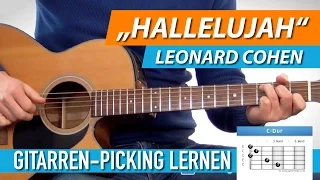 GITARRE LERNEN ★ HALLELUJAH ► Leonard Cohen, Jeff Buckley ► Fingerpicking