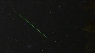 Green Shooting Stars - Meteor Shower