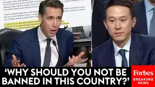 FIERY: Josh Hawley Piteously Grills TikTok's CEO At Senate Hearing On Online Child Safety