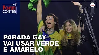 Após Madonna e Pablo Vittar resgatarem a bandeira, parada pede para irem de verde e amarelo