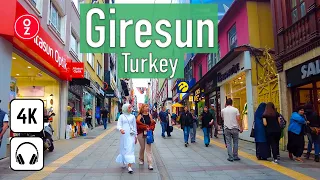 GIRESUN - Türkiye 🇹🇷 4K Walking Tour City Center | Travel at the Black Sea