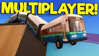 Insane Multiplayer Bus Battle with Missiles! - Snakey Bus Update Gameplay