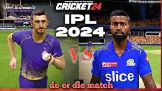 Ipl2024 kolkata vs Mumbai Mumbai bowler on top  kolkata straggule