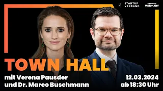 Startup-Nation Deutschland: Townhall mit Dr. Marco Buschmann