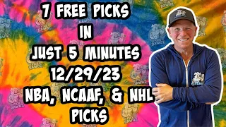 NBA, NCAAF, NHL Best Bets for Today Picks & Predictions Friday 12/29/23 | 7 Picks in 5 Minutes