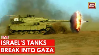 Israel Palestine War LIVE : Israel's Tanks & Troops Are Ready For Ground Invasion In Gaza | Hamas