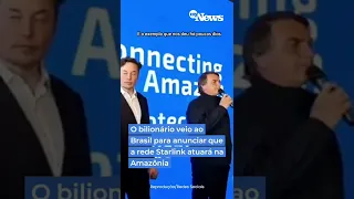 Amazônia: Encontro de Elon Musk e Bolsonaro no Brasil | Starlink | Space X