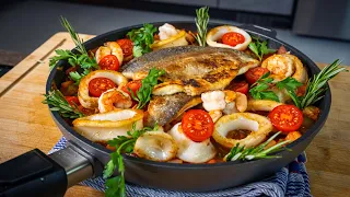 Leichte Kost für warme Tage: Mediterrane Fischpfanne mit Gemüse  I @BerndZehner kocht mit Hoffmann