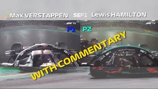 Verstappen vs Hamilton Abu Dhabi 2021 Last Lap Onboard Comparison w/ commentary