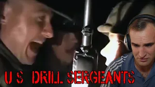 U.S. Drill Sergeants screaming (Estonian Soldier reacts)