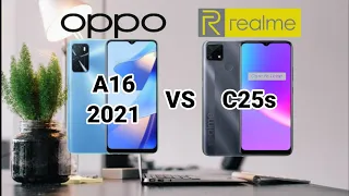 Oppo A16 2021 VS Realme C25s