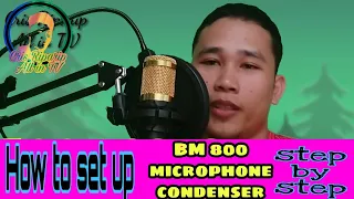BM 800 microphone condenser (full set up step by step)